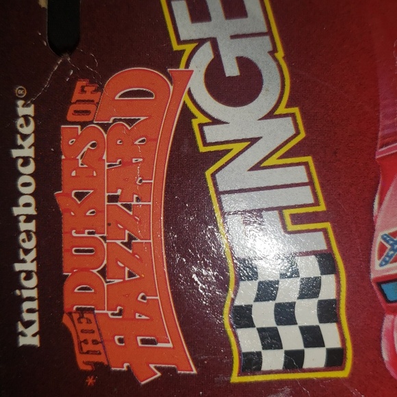 Knickerbocker Dukes of Hazzard Finger Racers Crash Cars Dodge Charger New in Box - Picture 3 of 14